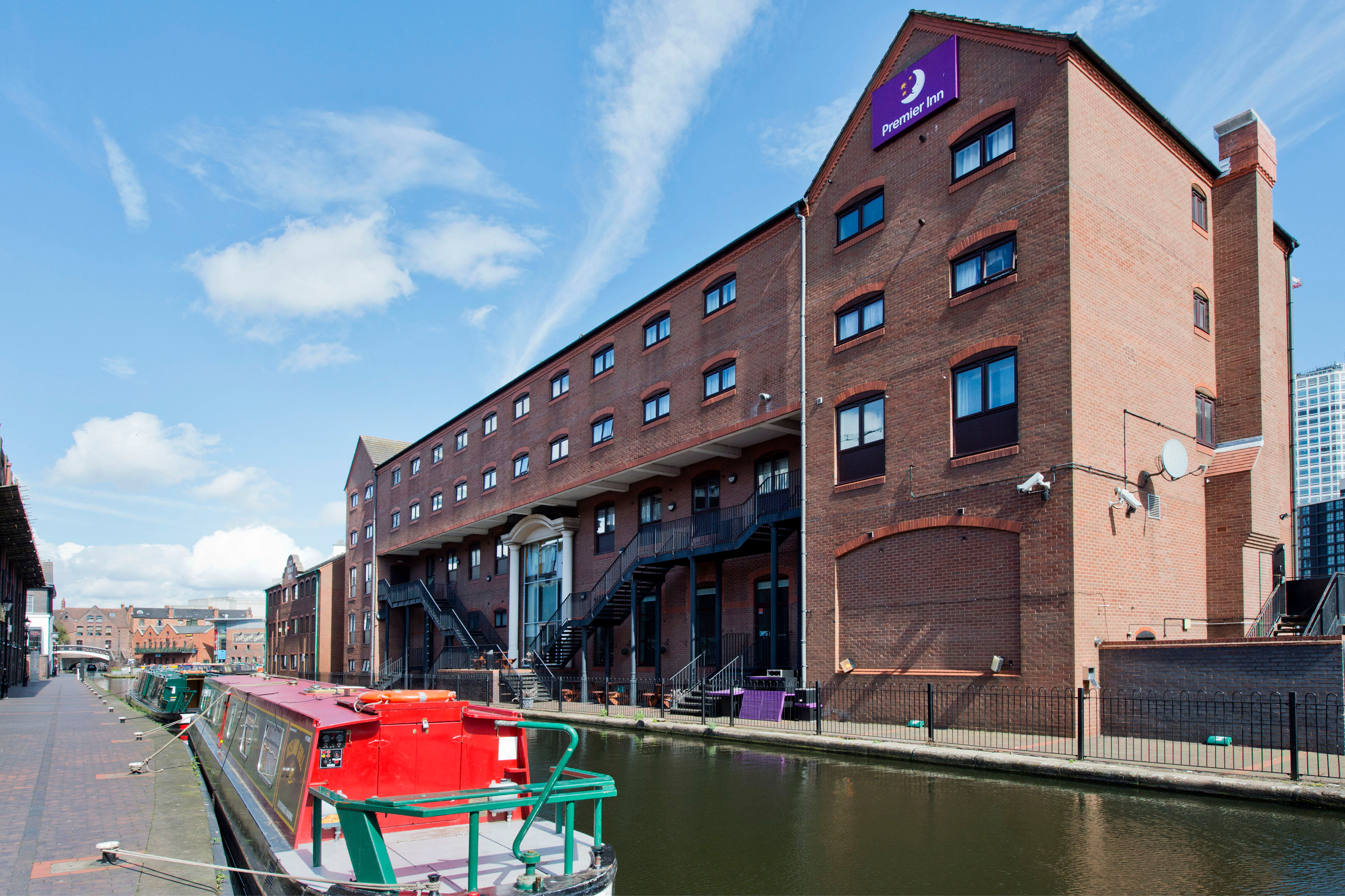 Birmingham England Hotels; Premier Inn Bham Broad St (Canal Side)- First Class Birmingham, England
