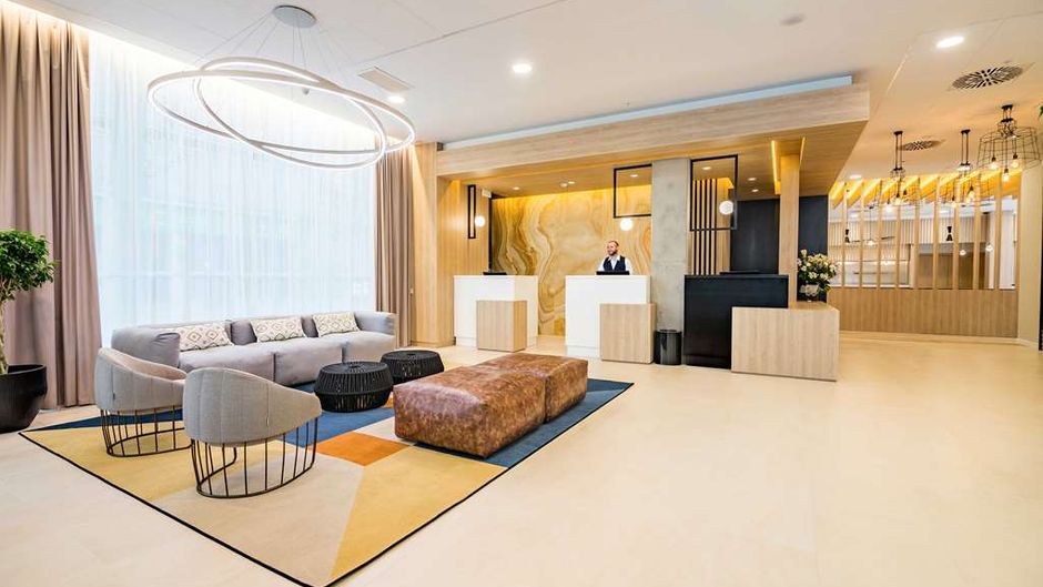 The Golden Hotel Barcelona Lobby