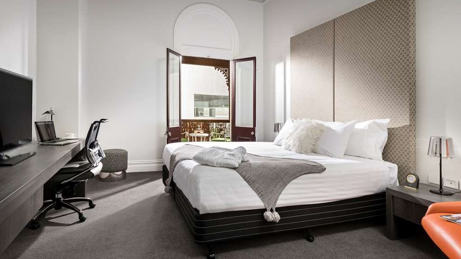The Melbourne Hotel Room