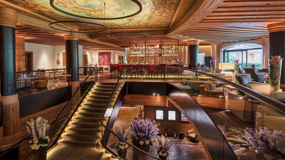 The Alpina Gstaad Lobby