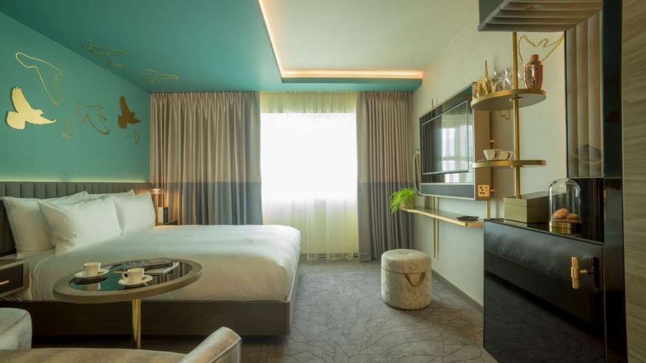 Middle Eight Hotel Room