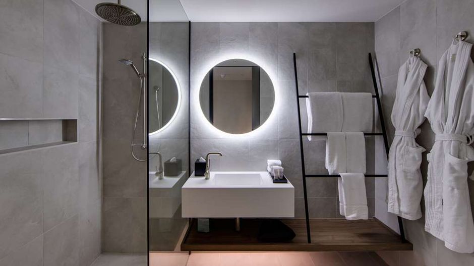 Oval Hotel Room