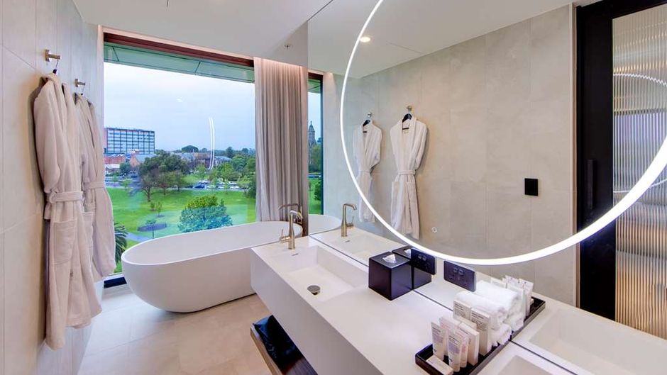 Oval Hotel Room