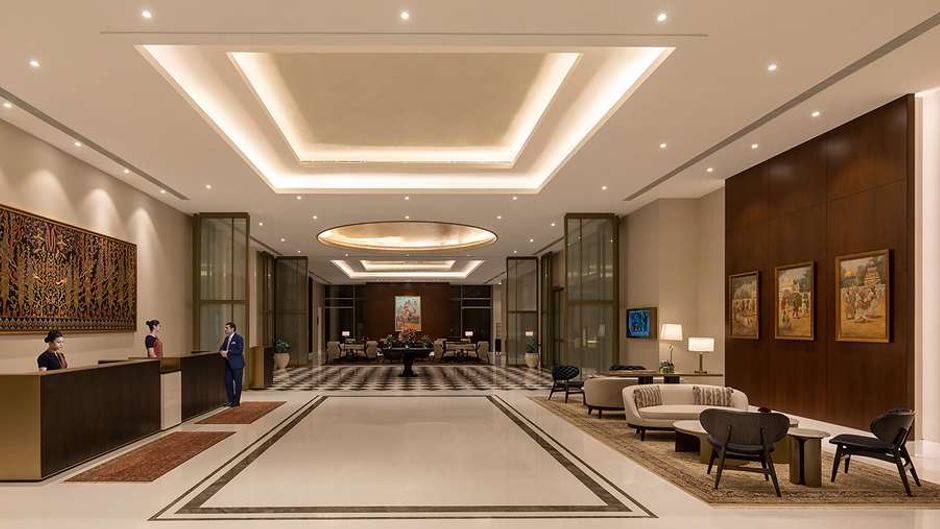 The Leela Bhartiyar City Bengaluru Lobby