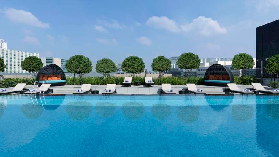 Hilton Bengaluru Manyata Business Park Pool