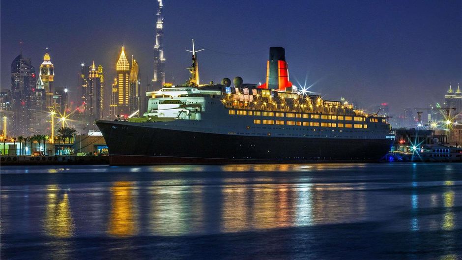Queen Elizabeth 2 Floating Hotel Exterior