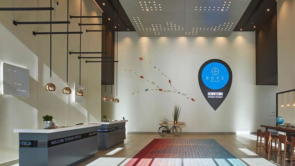 Rove Downtown Dubai Lobby