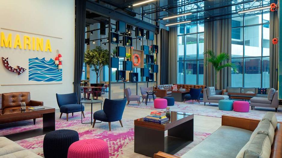 Rove Dubai Marina Lobby