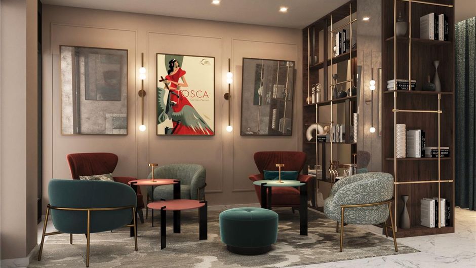 Puccini Hotel Milan Lobby