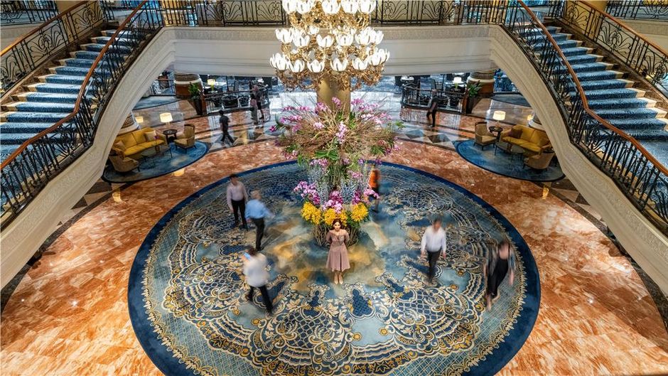 Makati Shangri-La Hotel Lobby
