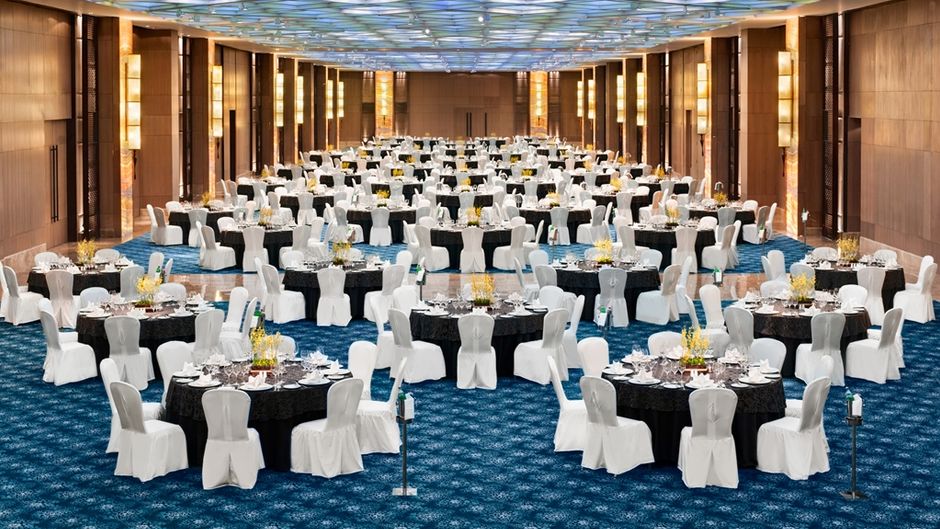 The Leela Ambience Convention Hotel Ballroom
