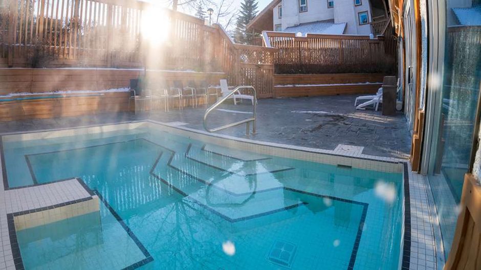Banff Rocky Mountain Resort Pool