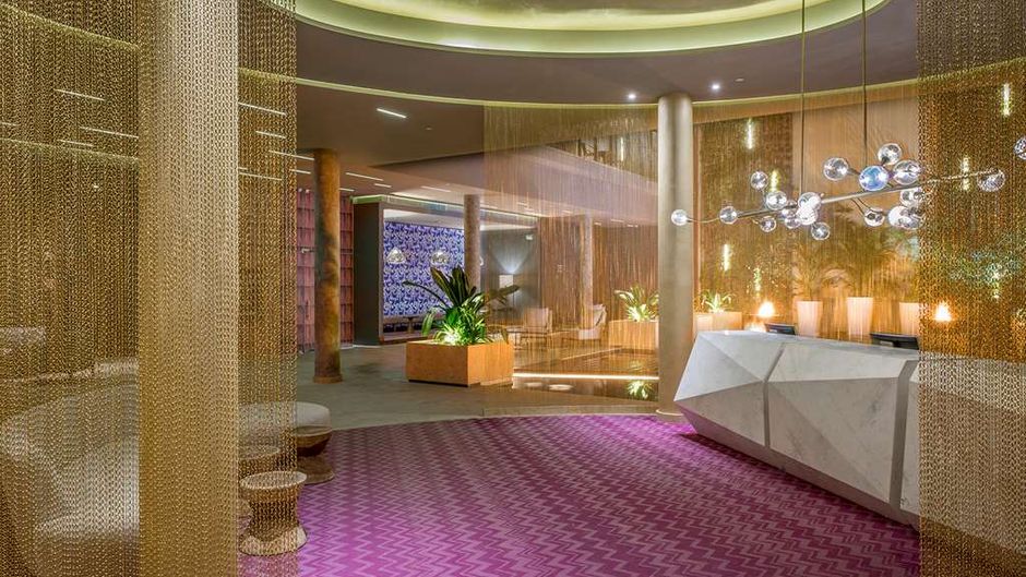 The Fives Downtown Hotel Curio by Hilton Lobby