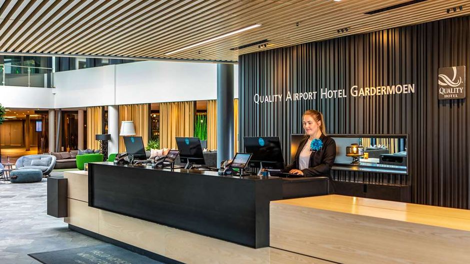 Quality Airport Hotel Gardermoen Lobby