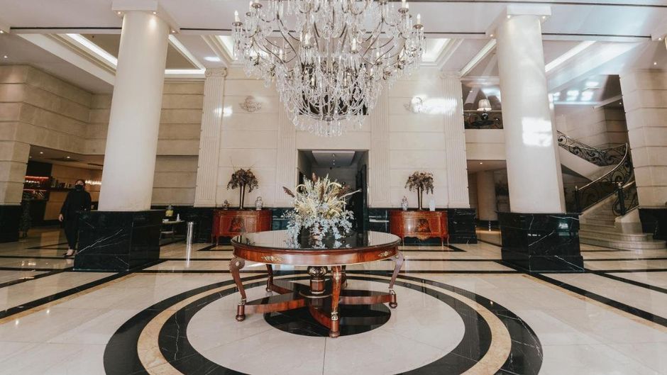 Diplomatic Hotel Lobby