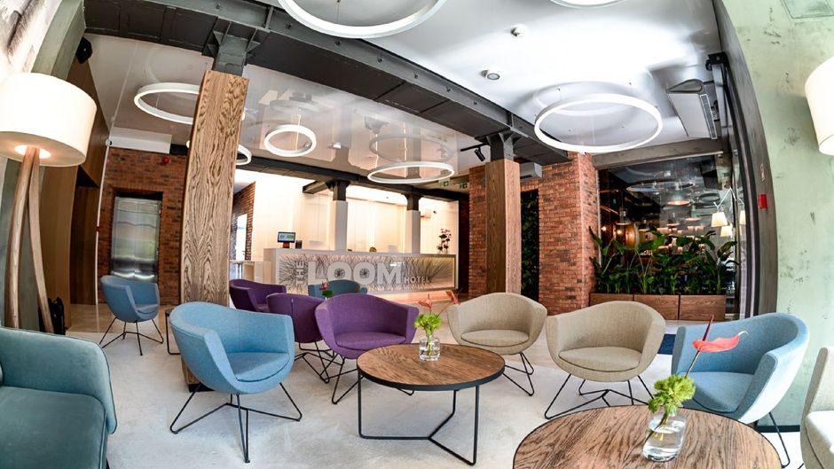 The Loom Hotel Lodz Lobby