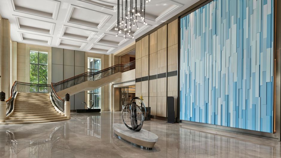 Shanghai Marriott Hotel Yangpu Riverside Lobby