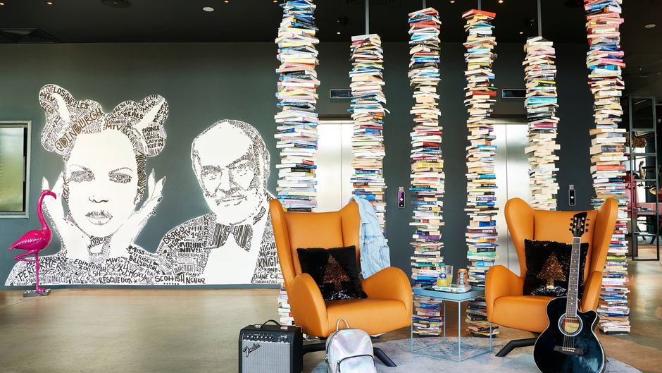 Moxy Edinburgh Airport Lobby