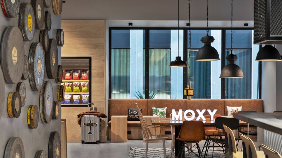 Moxy Lyon Airport Lobby