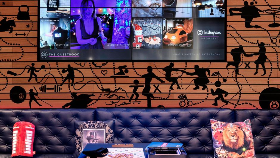 MOXY London Stratford Lobby