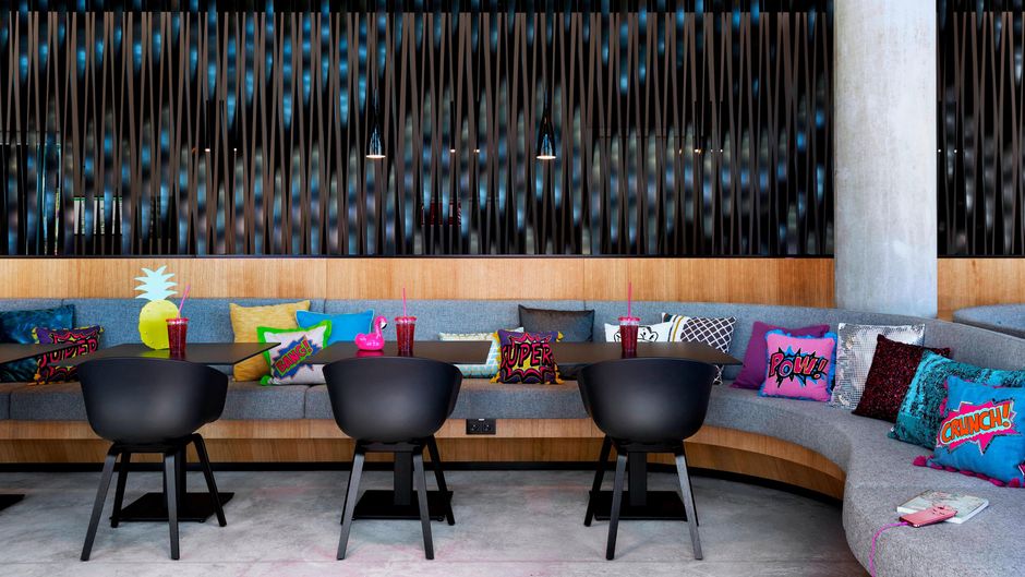 MOXY Vienna Airport Lobby
