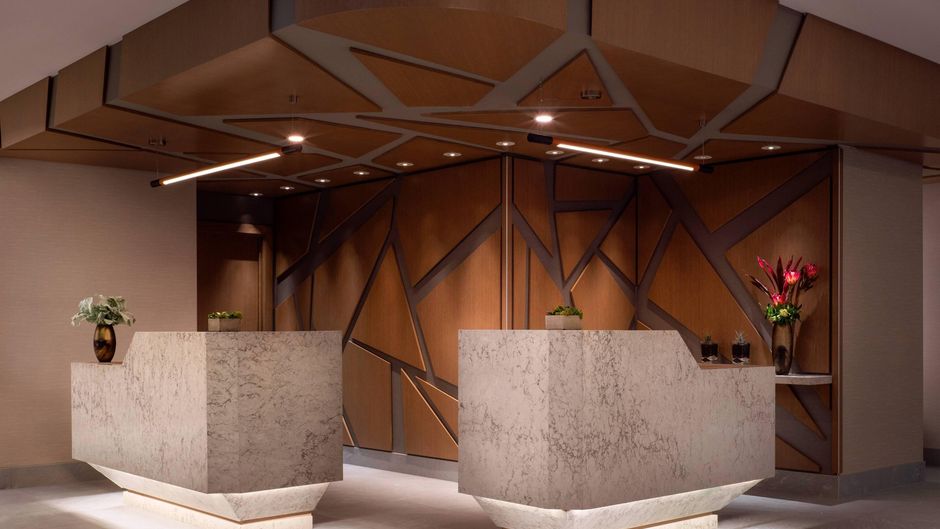 Vancouver Airport Marriott Hotel Lobby