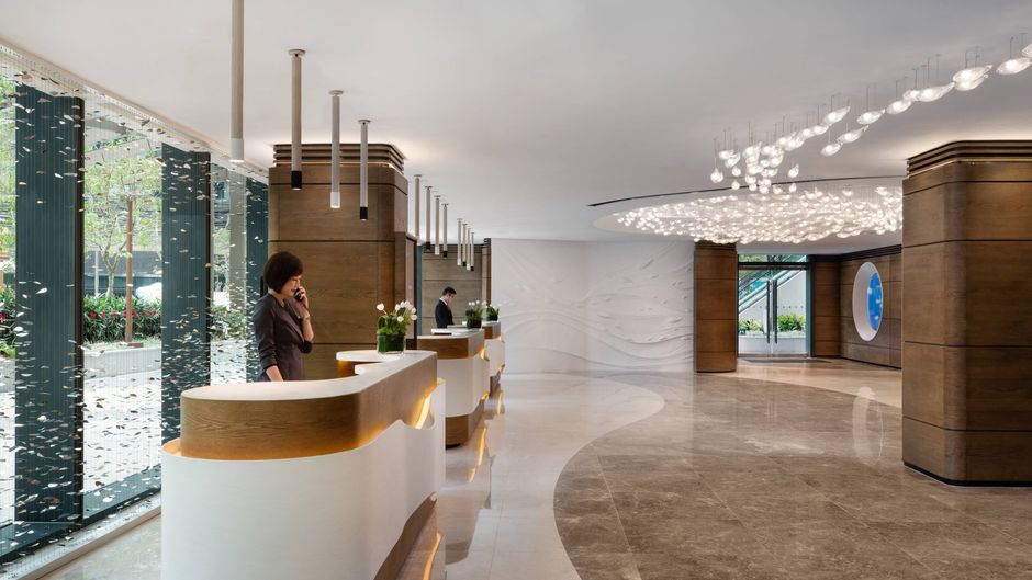 Hong Kong Ocean Park Marriott Hotel Lobby