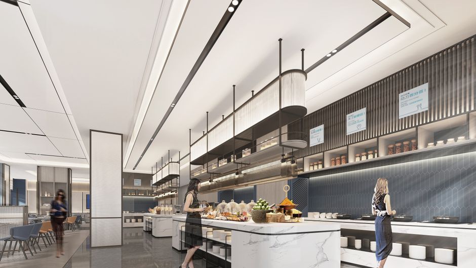 Holiday Inn Exp Qingdao City Balcony Restaurant
