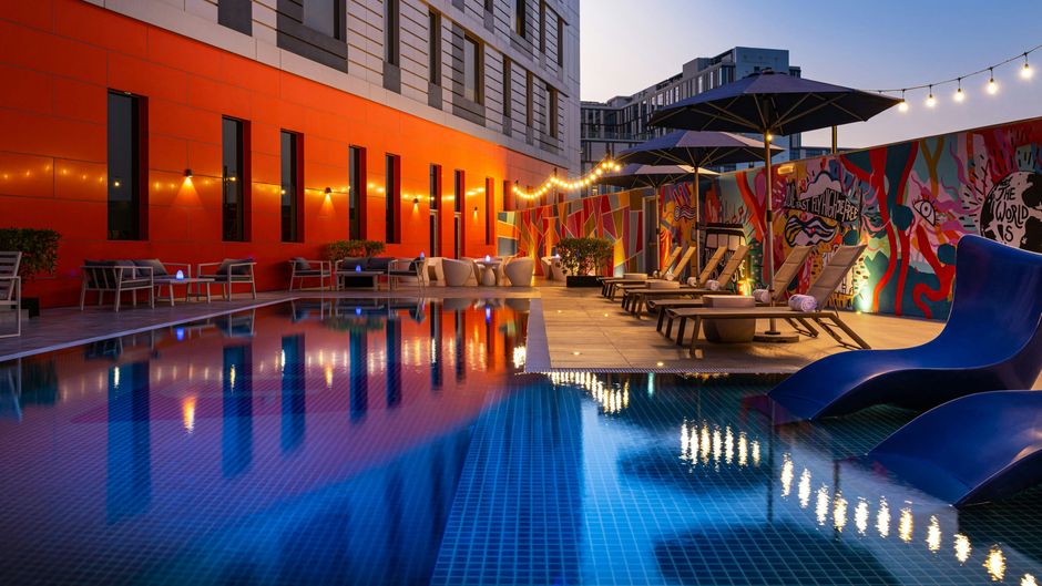 Aloft Dubai South Pool