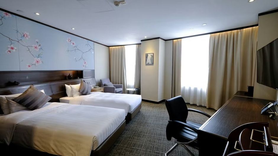 South Pacific Hotel Room