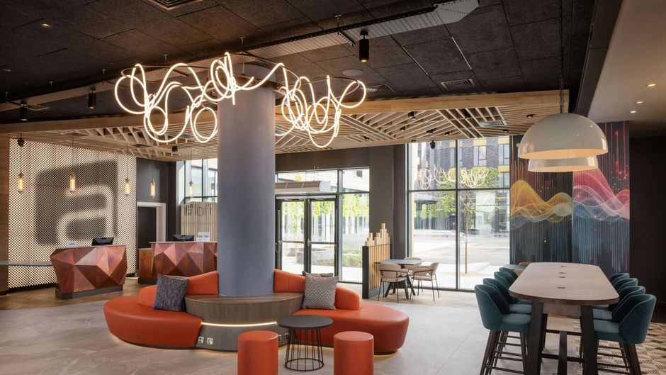 Aloft Belfast Titanic Quarter Lobby