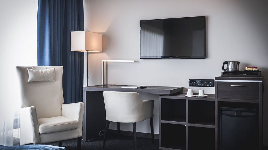 Blue Woods Hotel Room