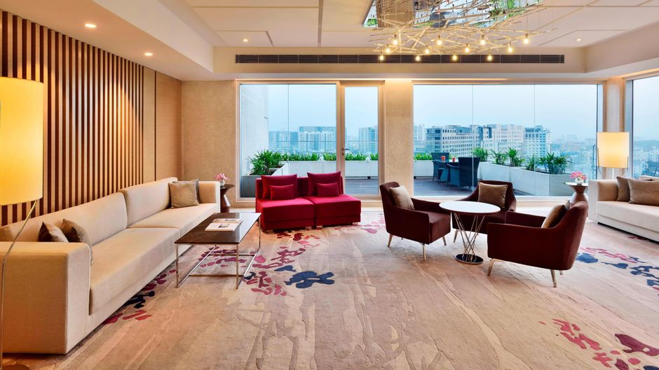 Marriott Executive Apartments Hyderabad Lobby