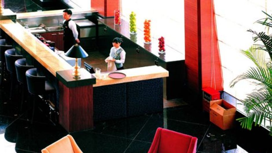 Golden Hotel Lobby