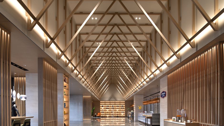 Hampton Inn Jinan Yaoqiang Intl Airport Lobby