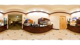 <b>Holiday Inn Express Syracuse Airport Restaurant</b>. Virtual Tours powered by <a href="https://www.leonardoworldwide.com/" title="Leonardo Worldwide" target="_blank">Leonardo</a>.