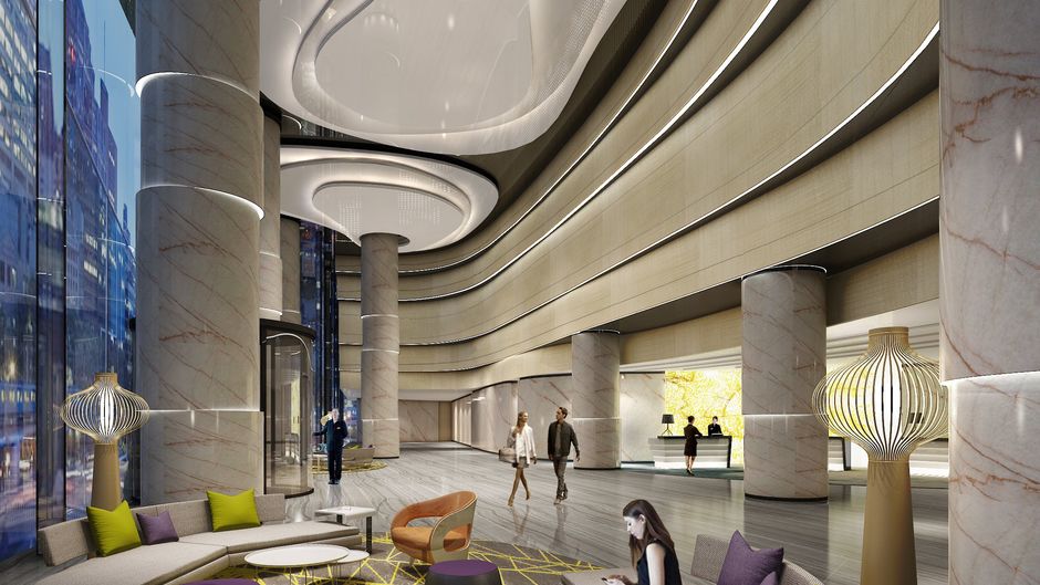 The QUBE Shanghai Hongqiao Lobby