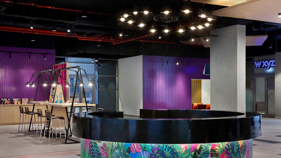 Aloft Dubai Airport Lobby