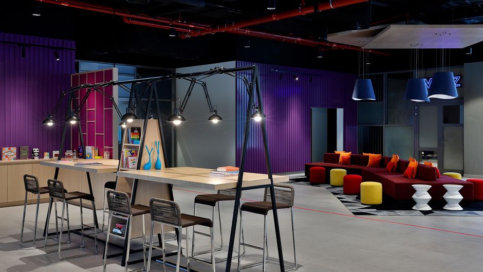 Aloft Dubai Airport Lobby