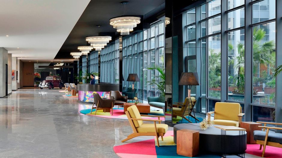 Aloft New Delhi Aerocity Lobby