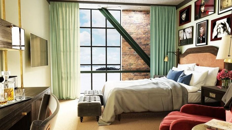 The Steam Hotel Room