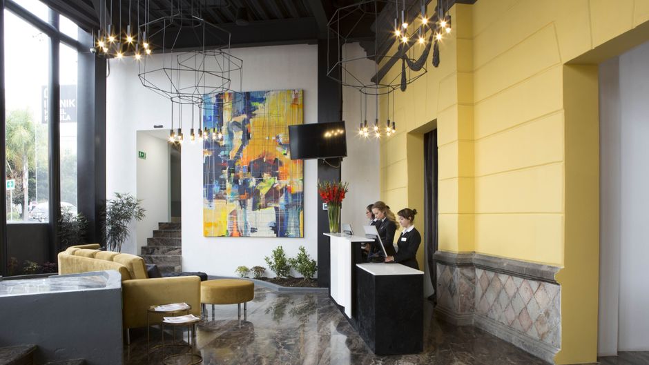 Ikonik Hotel Puebla Lobby