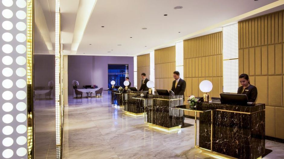 The Tower Plaza Hotel Lobby