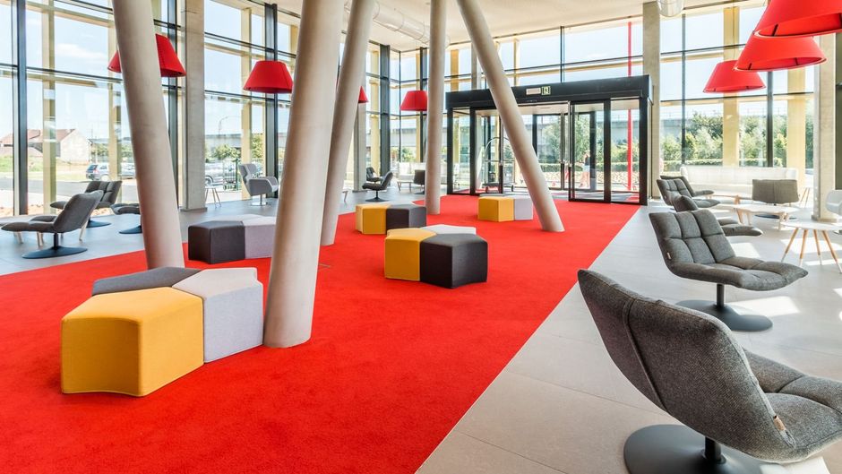 Martin's Red Hotel Lobby
