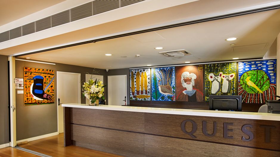 Quest Albury on Townsend Lobby