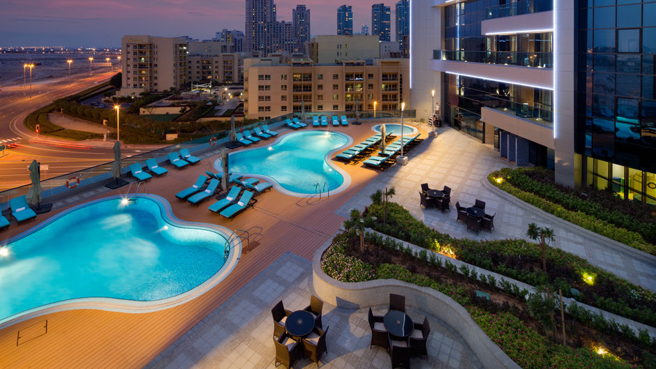 Radisson Blu Hotel, Dubai Barsha Heights Exterior