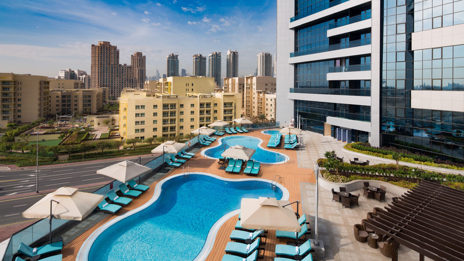 Radisson Blu Hotel, Dubai Barsha Heights Exterior