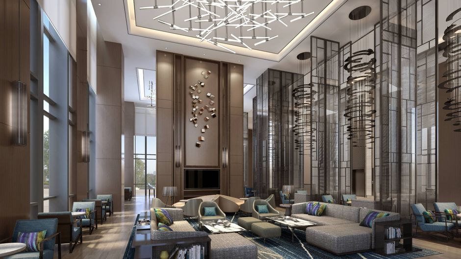 Shanghai Marriott Hotel Pudong South Lobby