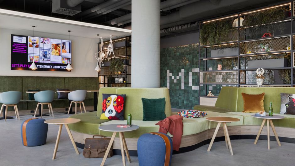 Moxy Vienna City East Lobby