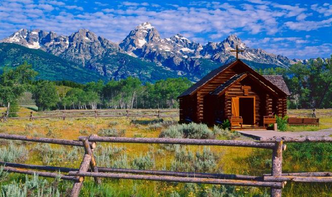Jackson Hole Resort Area Scenery